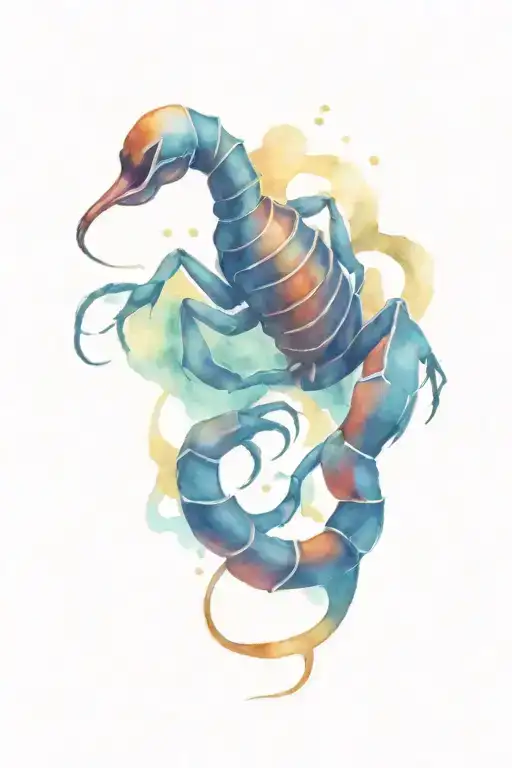 Scorpion With Letter A