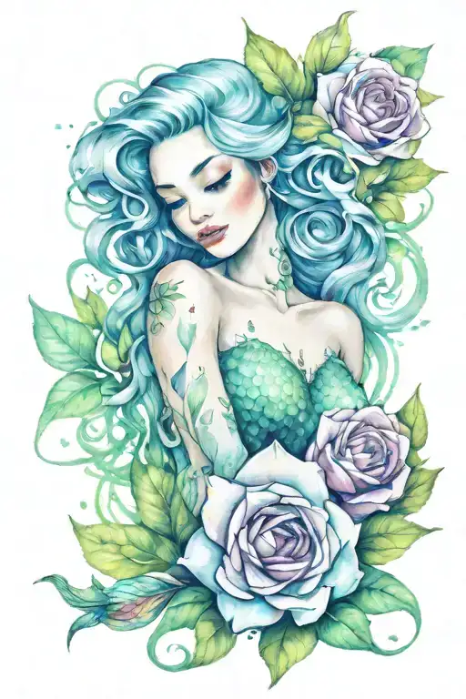 Mermaid African Roses Blooming