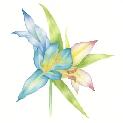 Saturn And Sword Lilly Flower