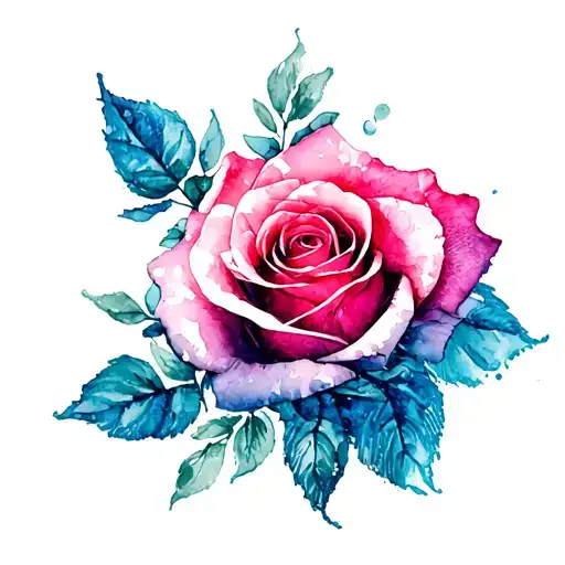 Rose And Fingerprint Mixed