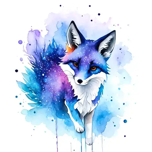 Galaxy With Kitsune Fox