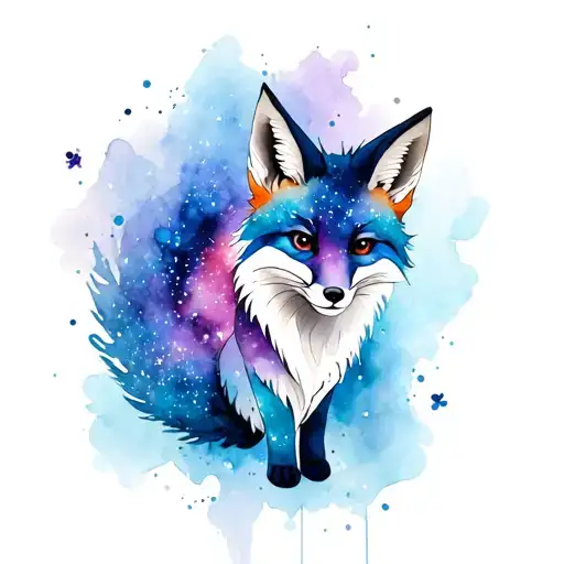 Galaxy With Kitsune Fox
