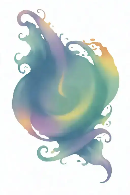 Flame Surrounded Violet Color In A Spiral Y-shaped Chain