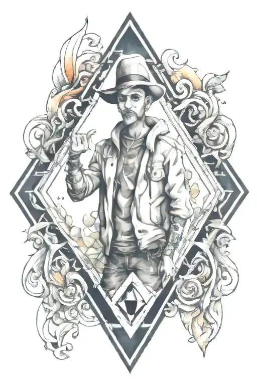 Hood Cartoon Chatacter Diamond Teeth