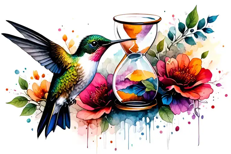 Hummingbird And Hourglass