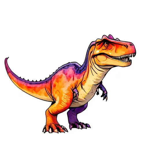 Dinosaur With Coputer Simulating A Hacker Needs To Be Like A Cartoon