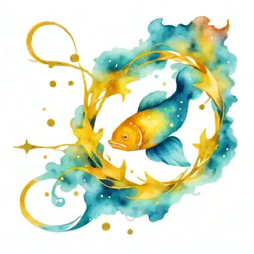 Pisces Constellation Intertwined