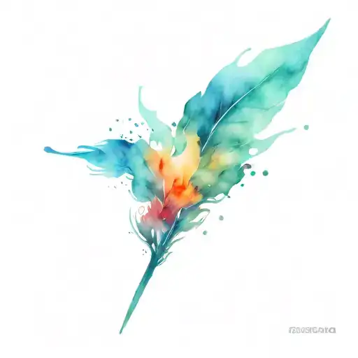 Generate Me A Watercolor Tattoo For Men