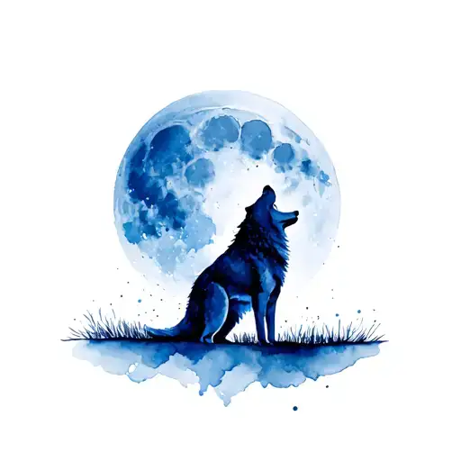Wolf Howling At The Moon