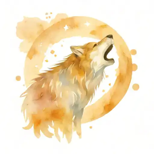 Wolf Howling At The Moon