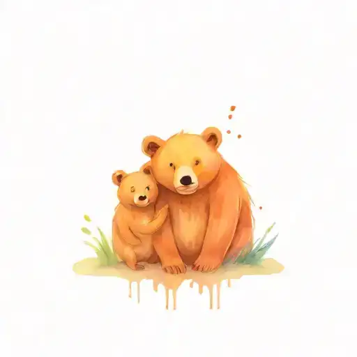 Bear And Mouse Holding Hands Holding