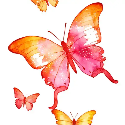 Butterlfy Cosmic Galaxy Background