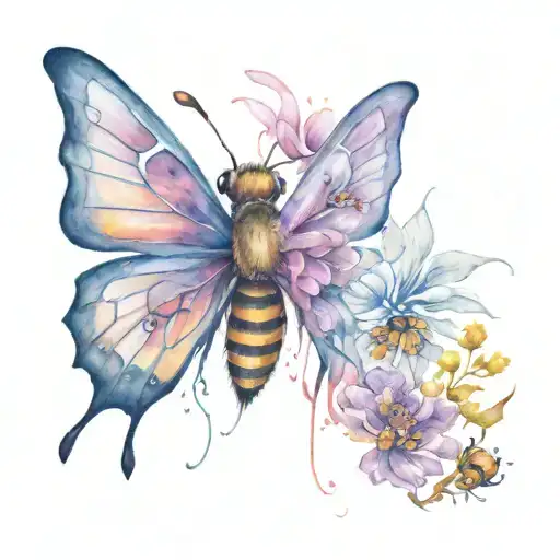 A Ugly Butterfly Transformation In To A Beautiful Honey Bee