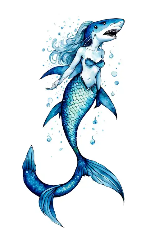 Mermaid And Shark