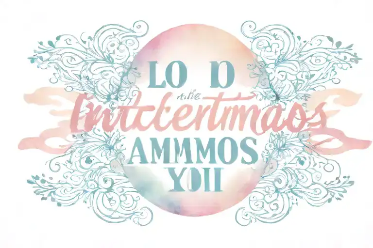 Only The Quote 'Lo Intentamos ' With No Background And A String Holding The Letters Together