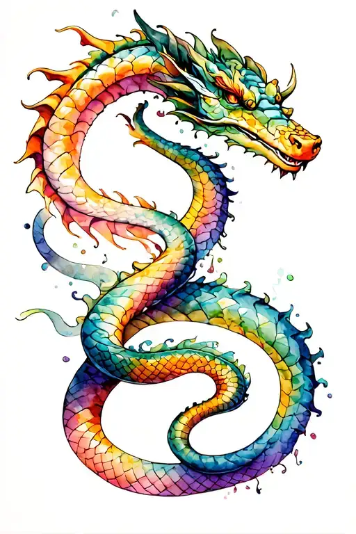 Snake And Dragon Wrapped