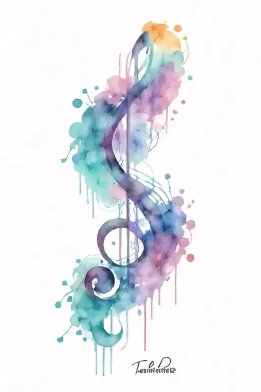 Music Notes Pouring