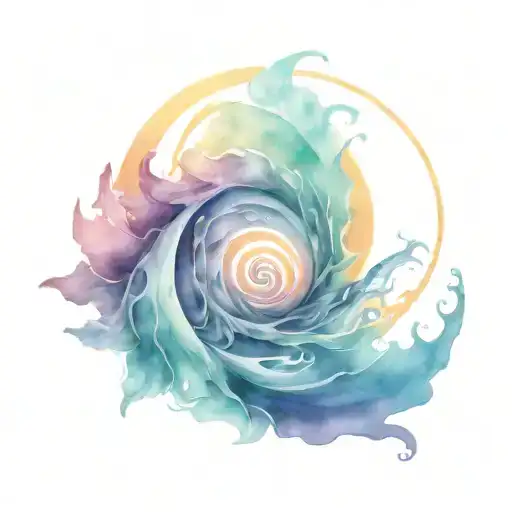 Gratitude Spiral Ocean Sunrise