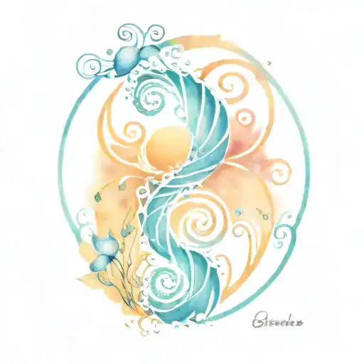 Gratitude Spiral Ocean Sunrise