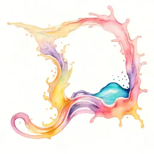 Water Splash With Sunrise