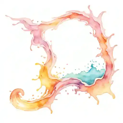 Water Splash With Sunrise