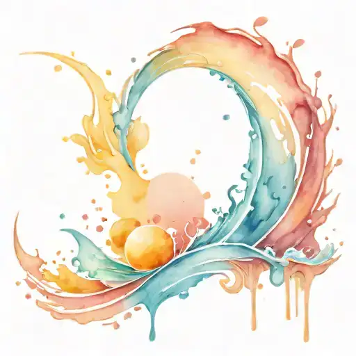 Water Splash With Sunrise