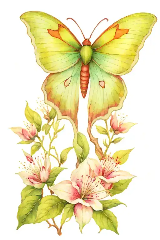 Willow Tree Luna Moth