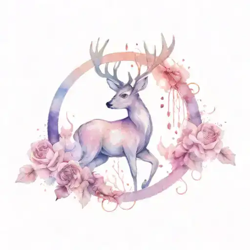 Deer Sailor Saturn Saturn Rings Around Horns