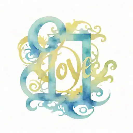 Love Signs Intertwined With Elements With The Word Rebaone