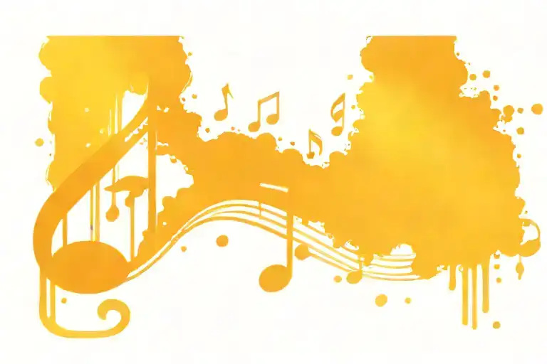 Music Notes Floating