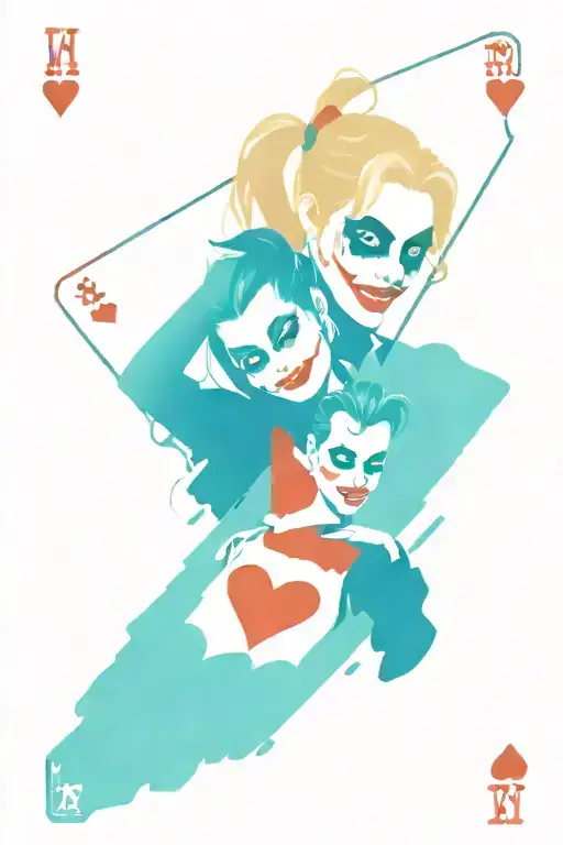 Harley Quinn And Joker Playing Cards