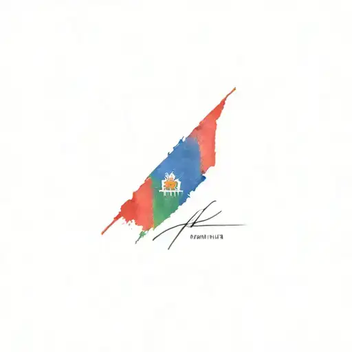 Haiti And Portuguese Flag Mixed Together