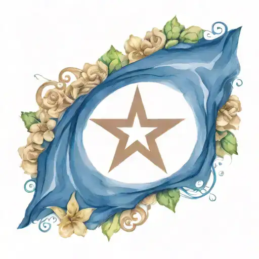 Cuban Flag Nicaragua Flag Roots Curly Hair Female Flowers