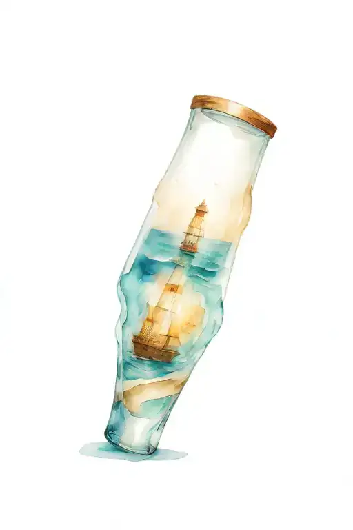 A Beach Made From Sand Spilled Out Of A Broken Hour Glass