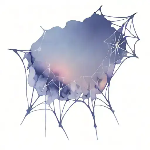 Spiderweb With A Star