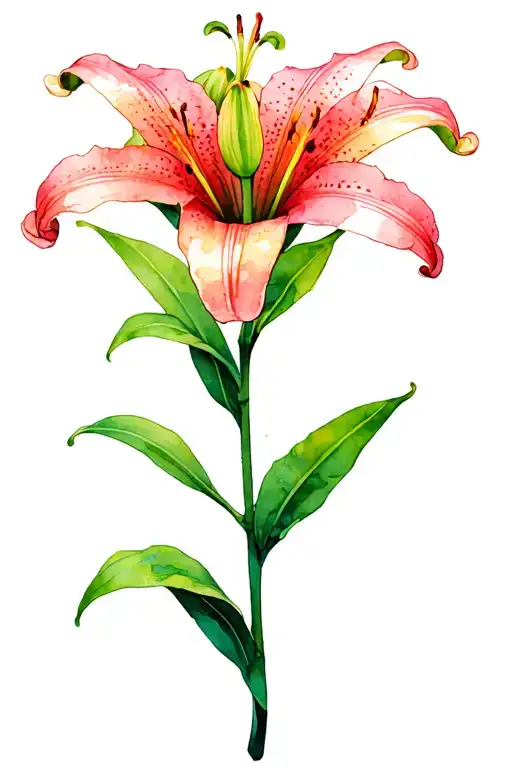 Stargazer Lily Intertwined Representing The Client's