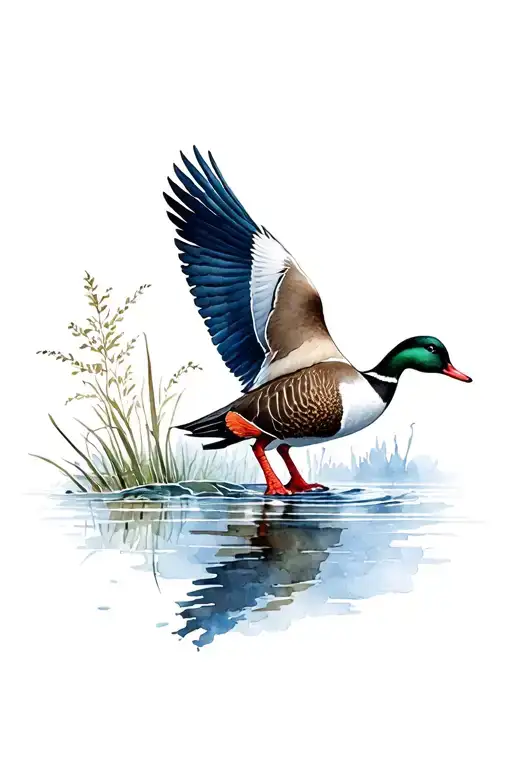 Waterfowl Hunting Scene