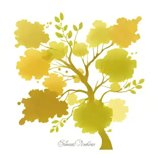 Design A Tattoo Of A Tree With Branches That Spell Out Words Related To Speech Pathology