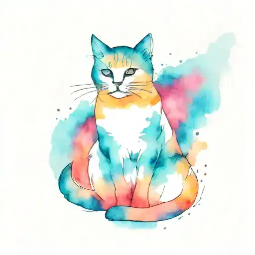 Sitting Cat Silhouette