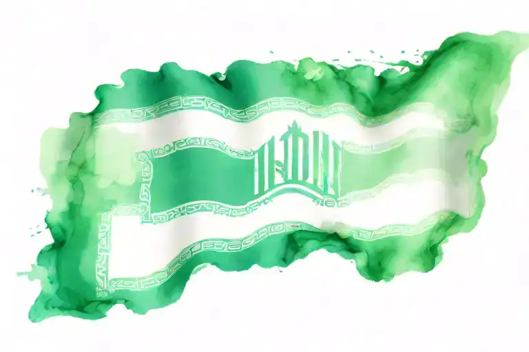 Country Iran And England Flag Inside