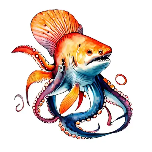 Whaleshark Scubadiver Mantaray Octopus Tropical Fish