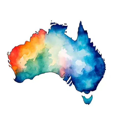 Australian Map Cultural Representing Different Aspects
