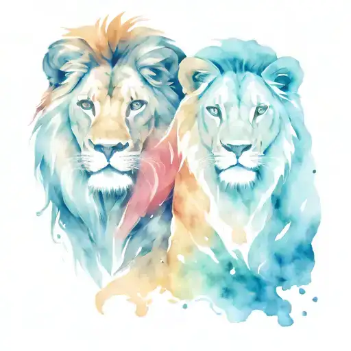 Cute Lion With Sister In Law