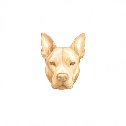 Outline Of Pitbull Ears