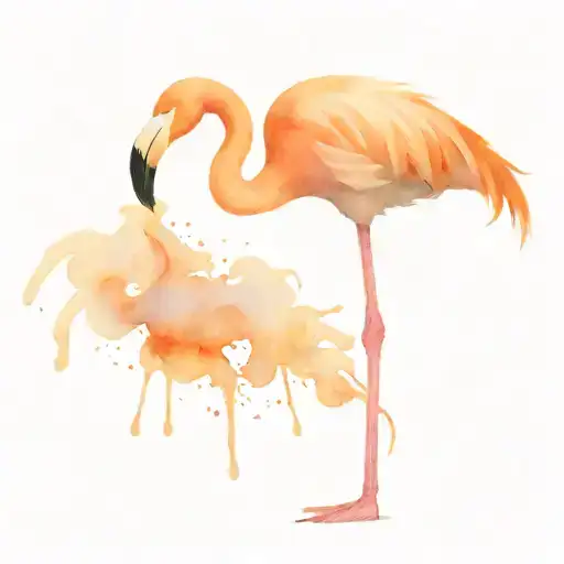 Flamingo Loosing Color