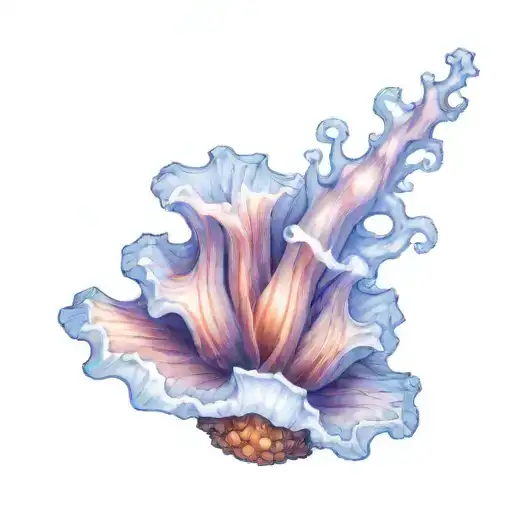 Christmas Tree Worm Tattoo Design