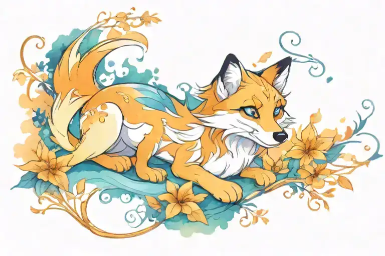 Krokmou And White Fury Disney Style Tattoo Design