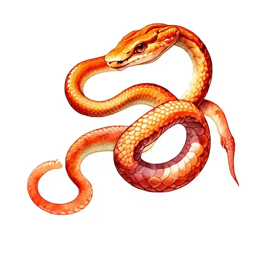 Cancer Of A Snake And A Pice Wood