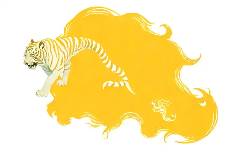 White Tiger And Blue Dragon