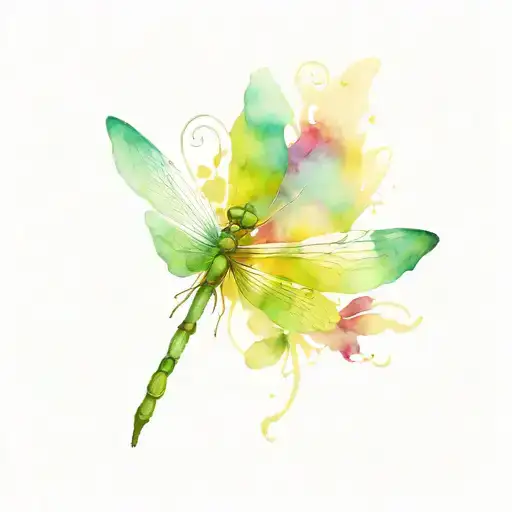 Dragonfly With Fleur De Lis In The Body